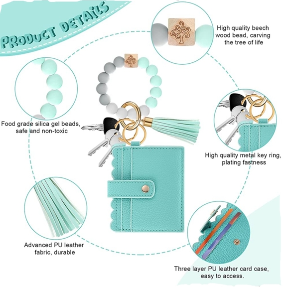 Bead bracelet keychain - Picture 6 of 11